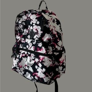 NWT ADIDAS YOUTH BASE Trefoil Backpack FLORAL Laptop BAG HYDRATION LIFETIME